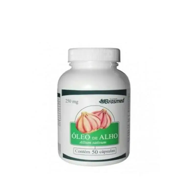 óleo De Alho Brasmed 50 Mg Com 50 Cápsulas