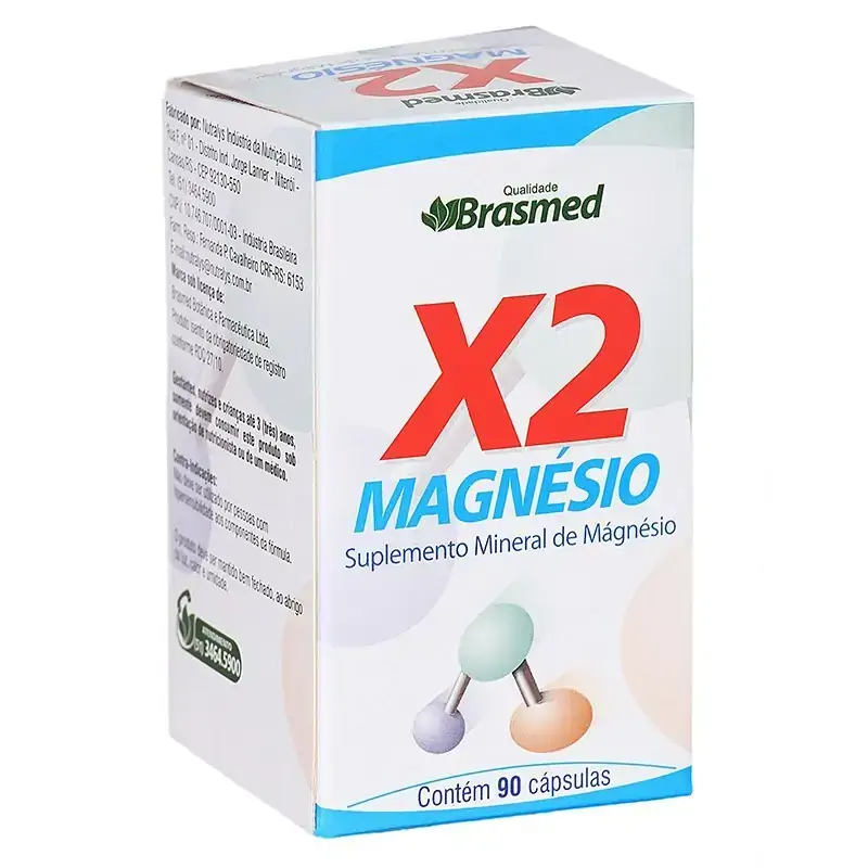 X Magnesio 90caps Brasm/nat .