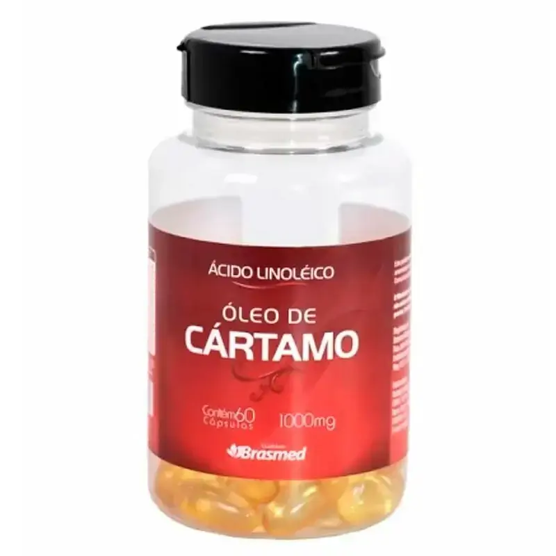 óleo De Cártamo Brasmed 1000 Mg Com 60 Cápsulas