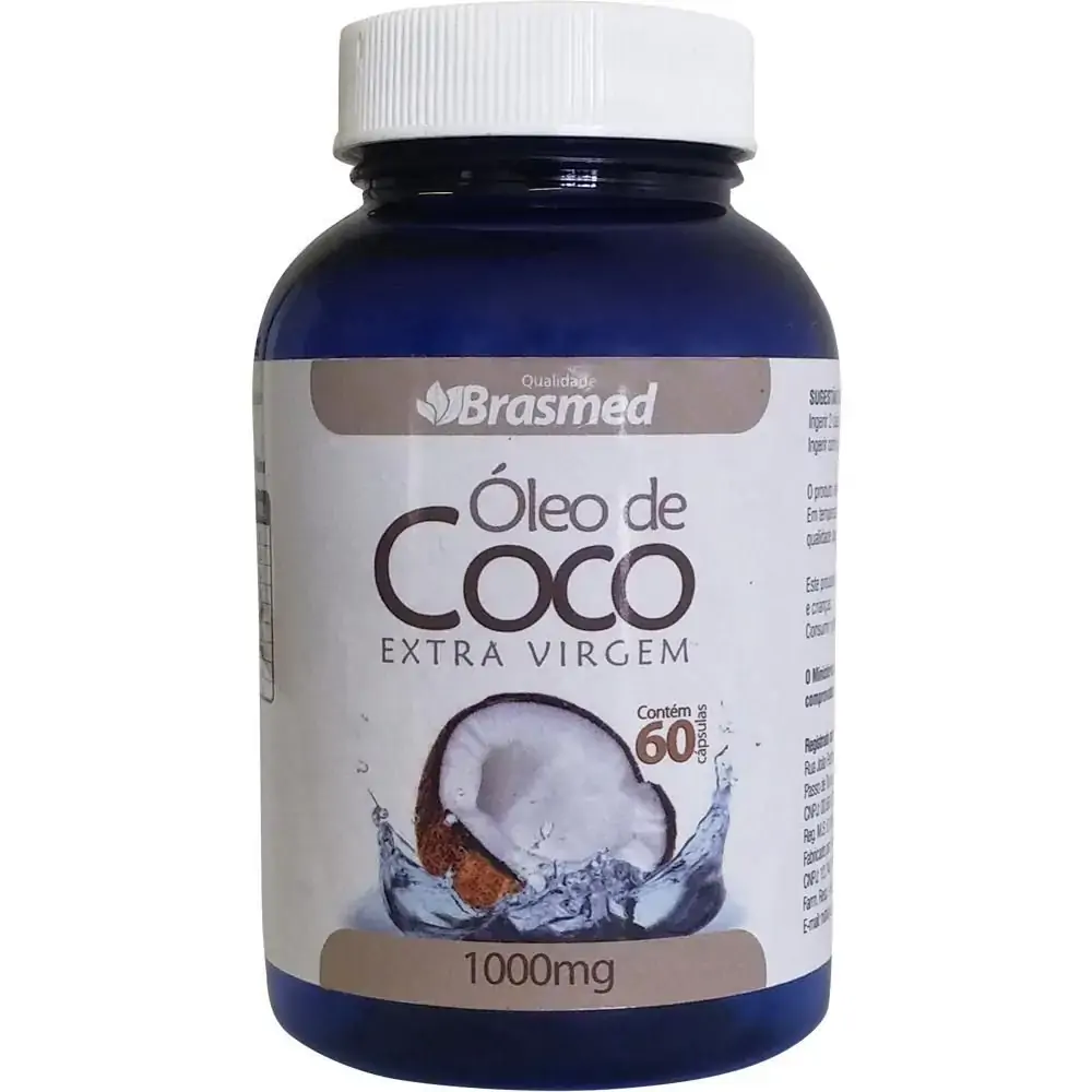 Oleo De Coco Extra Virgem 60caps Brasmed