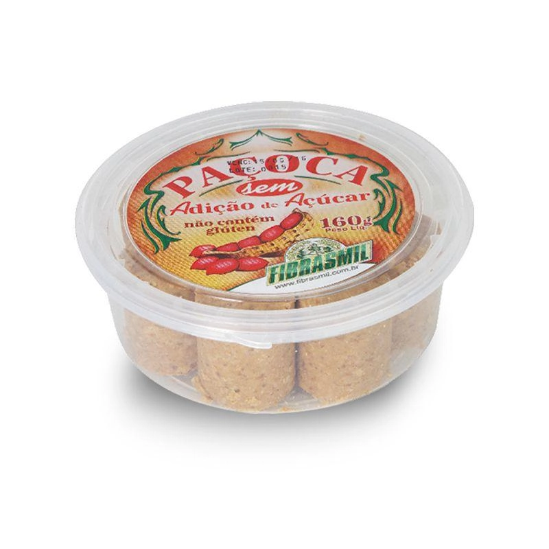 Pacoca Fibrasmili 160gr Rolha S/acucar