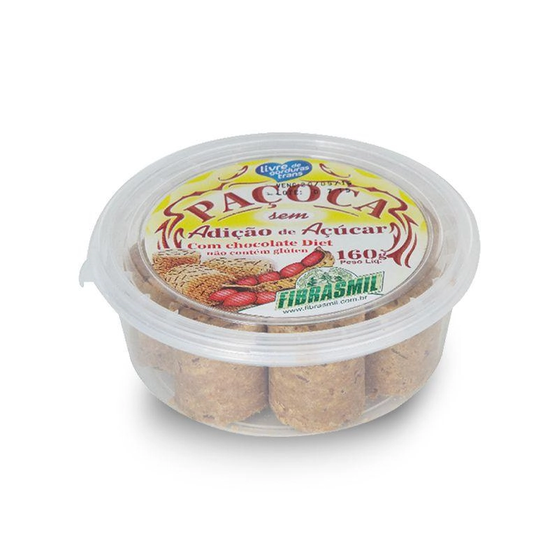 Paçoca Com Chocolate Diet Fibrasmil 8un