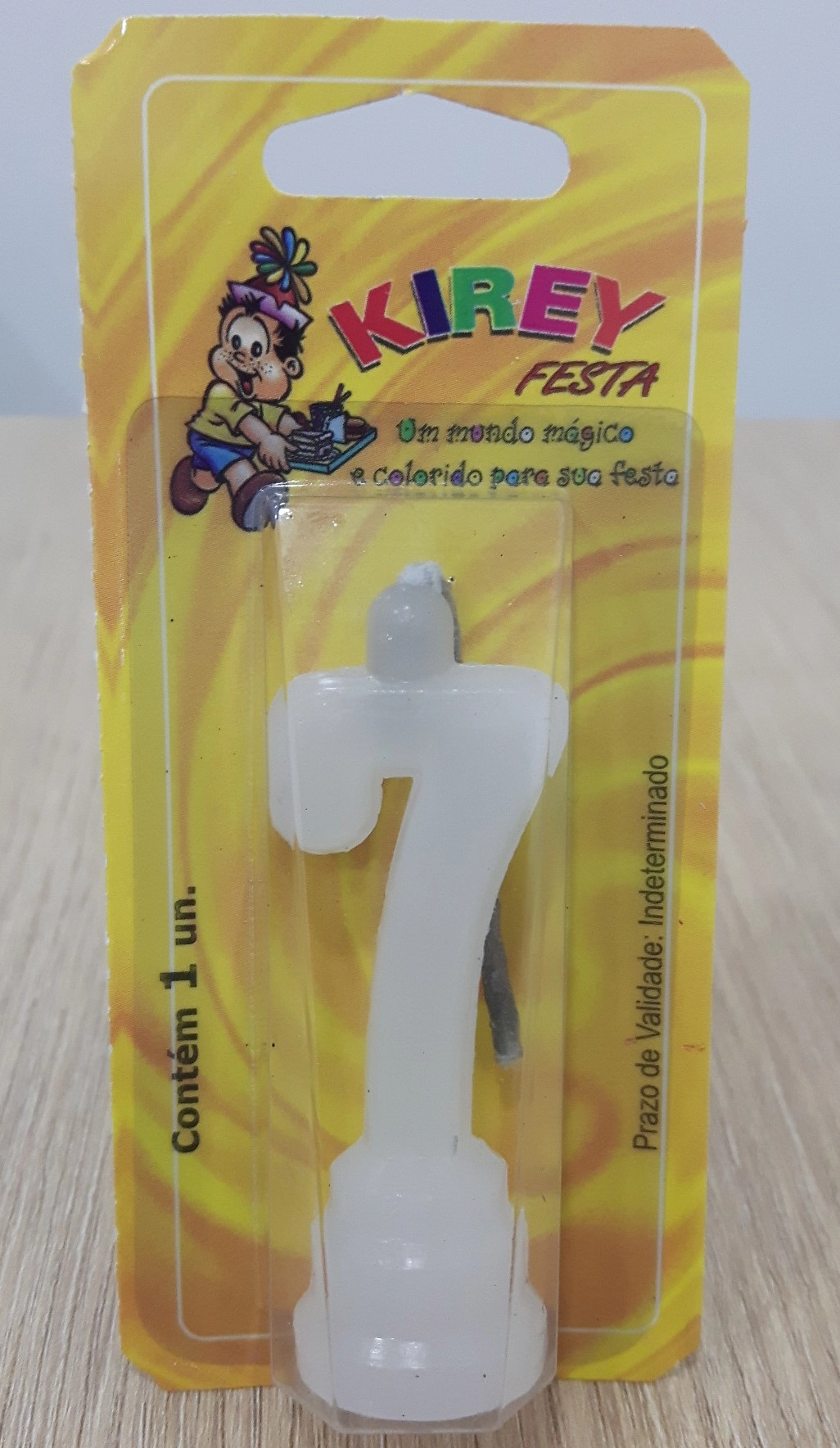 Vela Kirey N7 Pequeno Branca