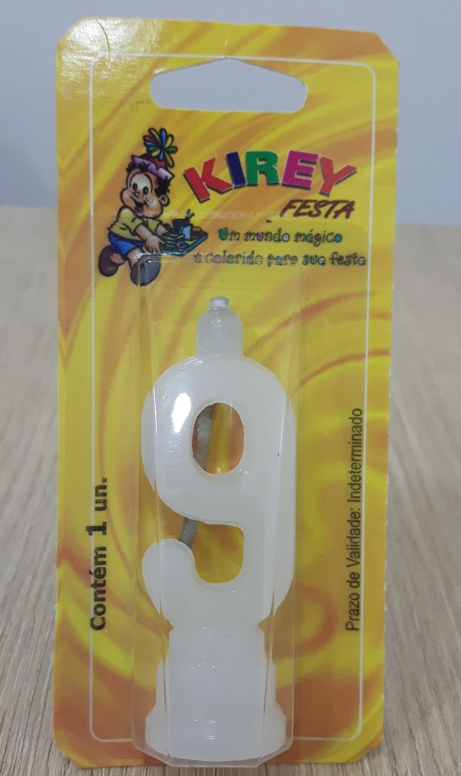 Kirey Vela Numerada Branca N?9 1u
