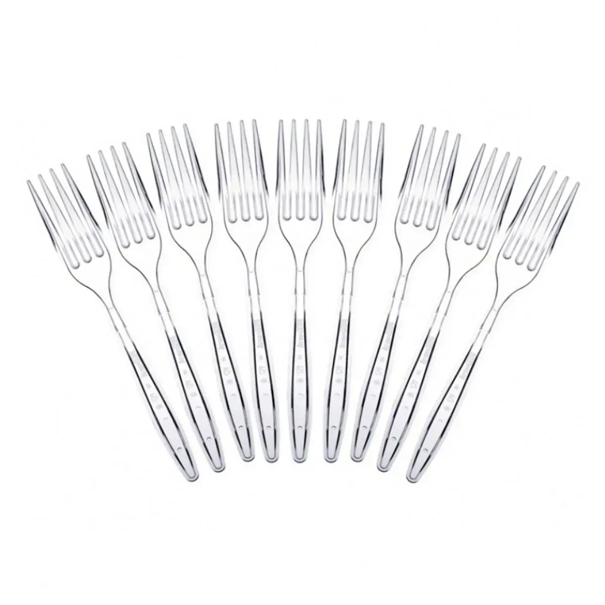 Garfo Plast Refei Kirey E Forte Cristal C/25