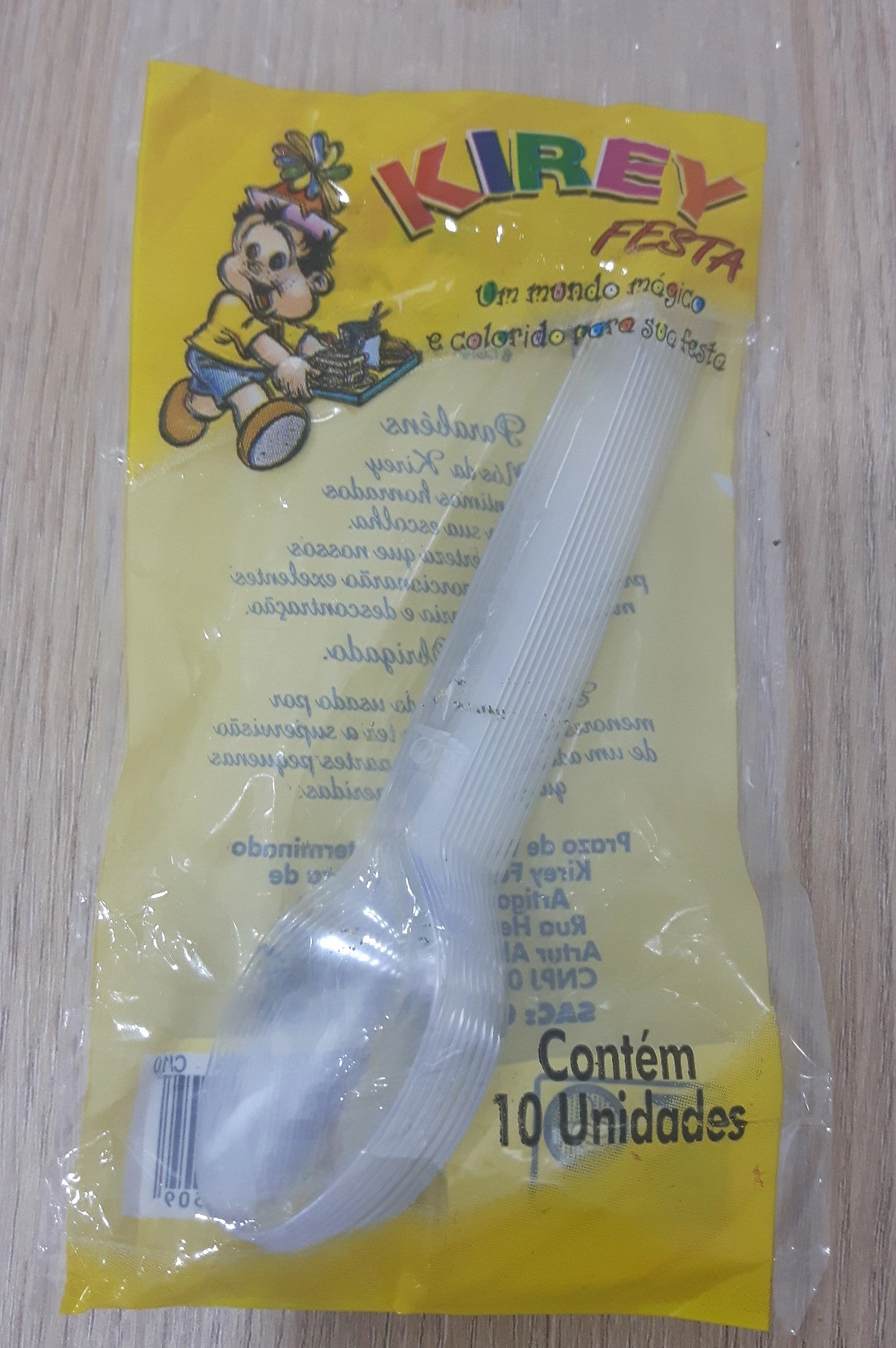 Colher Plast Sobrem Kirey Md Cristal C/10