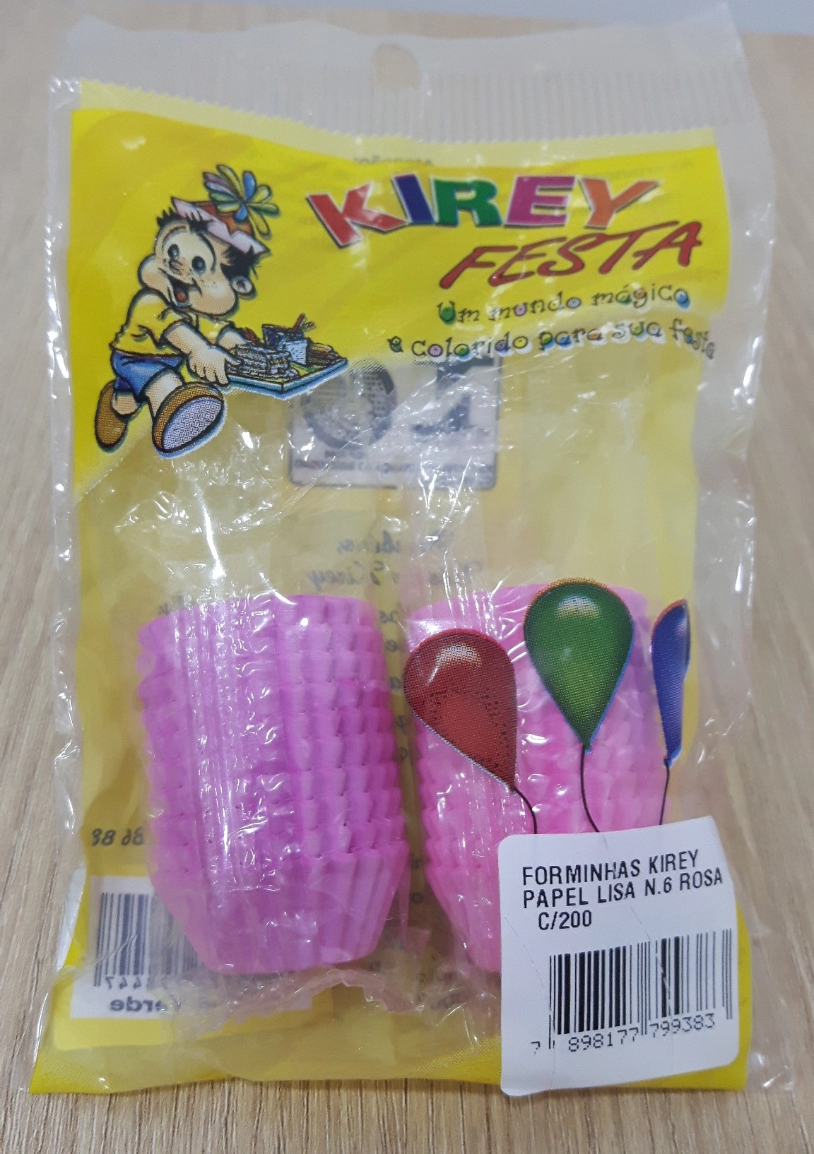 Forminha Papel Kirey Lisa Rosa N 6 C/200