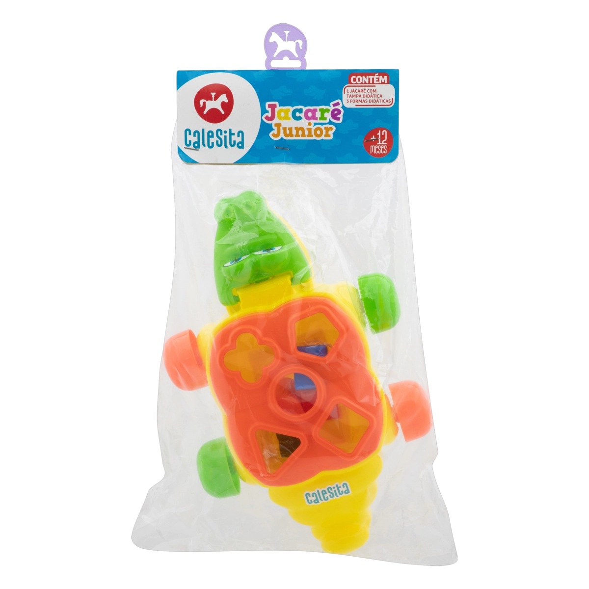 Brinquedo Jacaré Junior Calesita 6 Peças