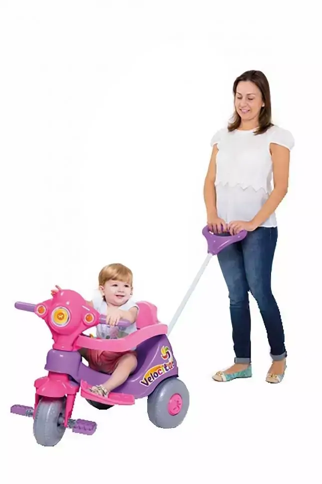 Triciclo de Passeio Velocitá Lilás Calesita