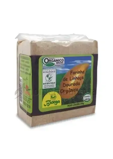 Farinha De Linhaça Dourada Orgânica Biorga 250g