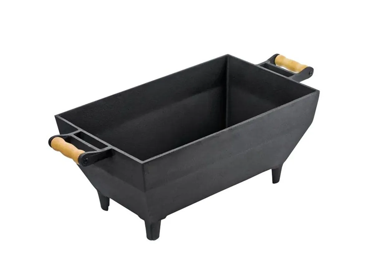 Bojo Base Em Ferro Fundido Para Churrasqueira 48x29x22 5cm