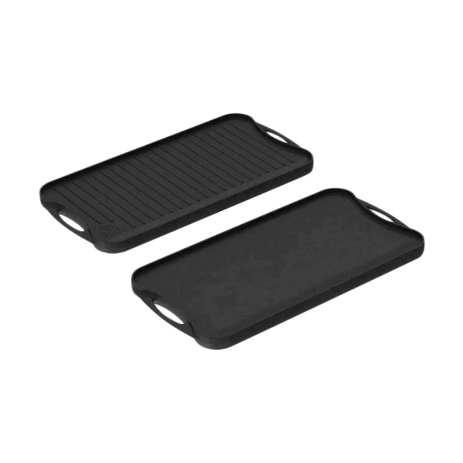 Chapa Bifeteira Gourmet Dupla Face Alça Ferro 48x26 Cm