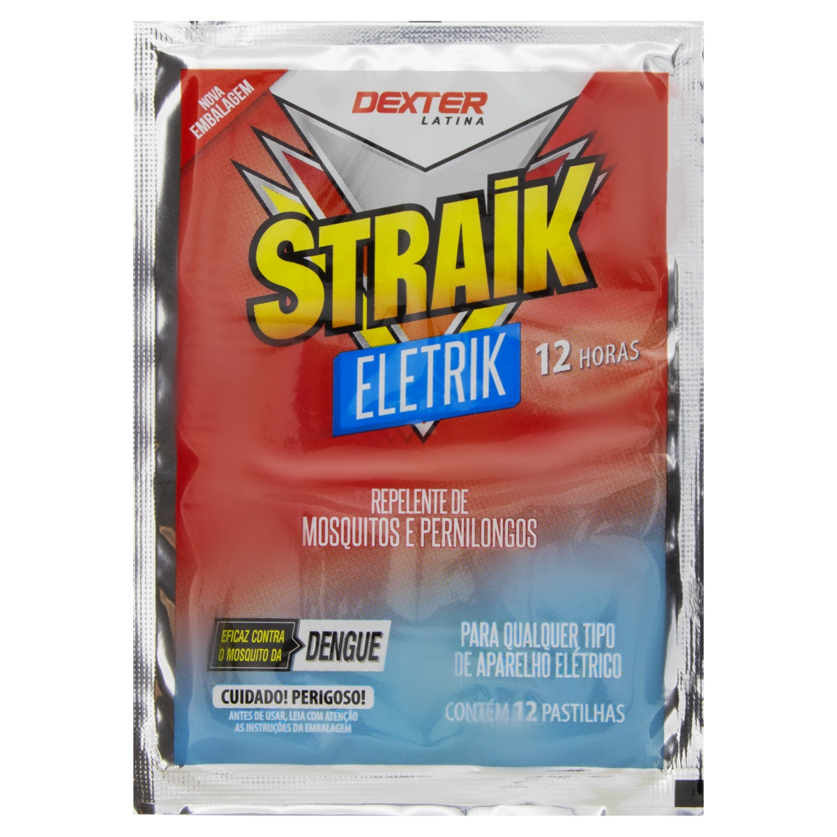Repelente Pastilha Elétrico Dexter Latina Straik Pacote 12 Unidades
