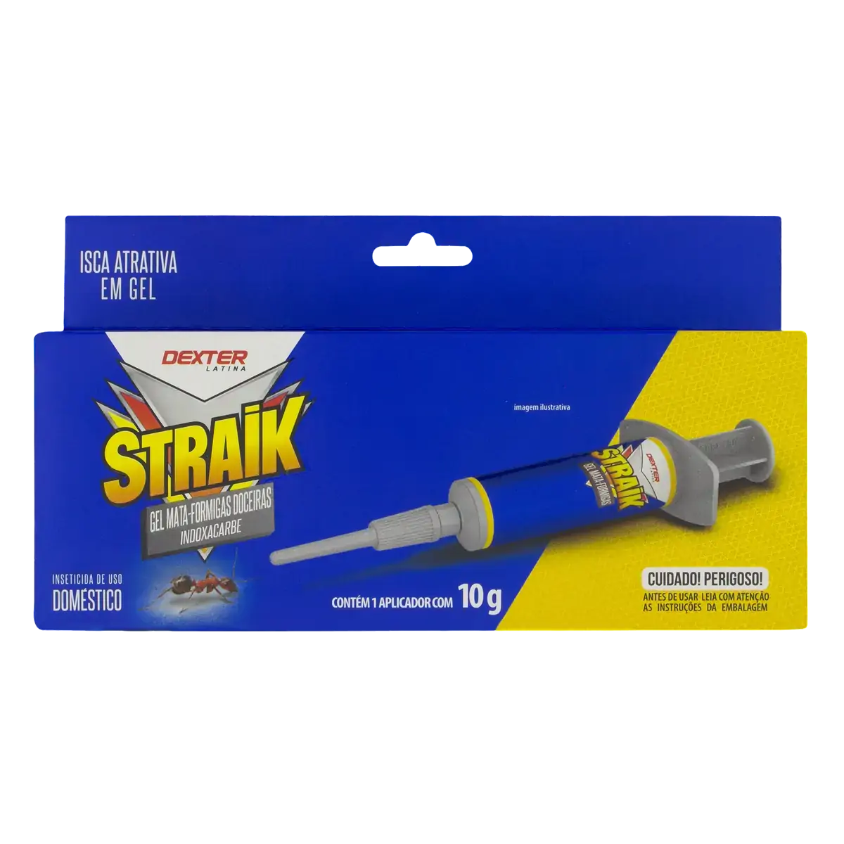 Inseticida Gel Mata Formigas Doceiras Dexter Latina Straik Caixa 10g