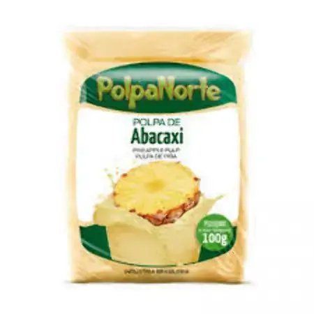 Polpa De Fruta Abacaxi Polpanorte Pacote 100g