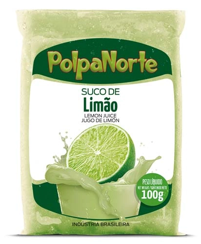 Polpa De Fruta Suco De Limão Polpanorte Pacote 100g