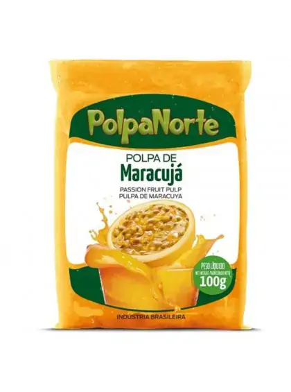 Polpa De Fruta Maracujá Polpanorte Pacote 100g