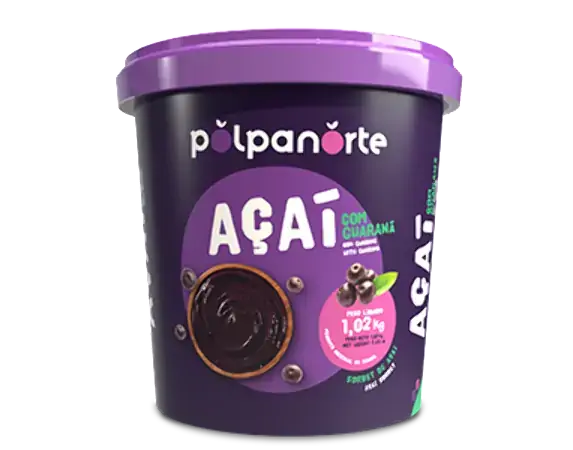 Sorbet Açaí Com Guaraná Polpanorte Pote 1,02kg