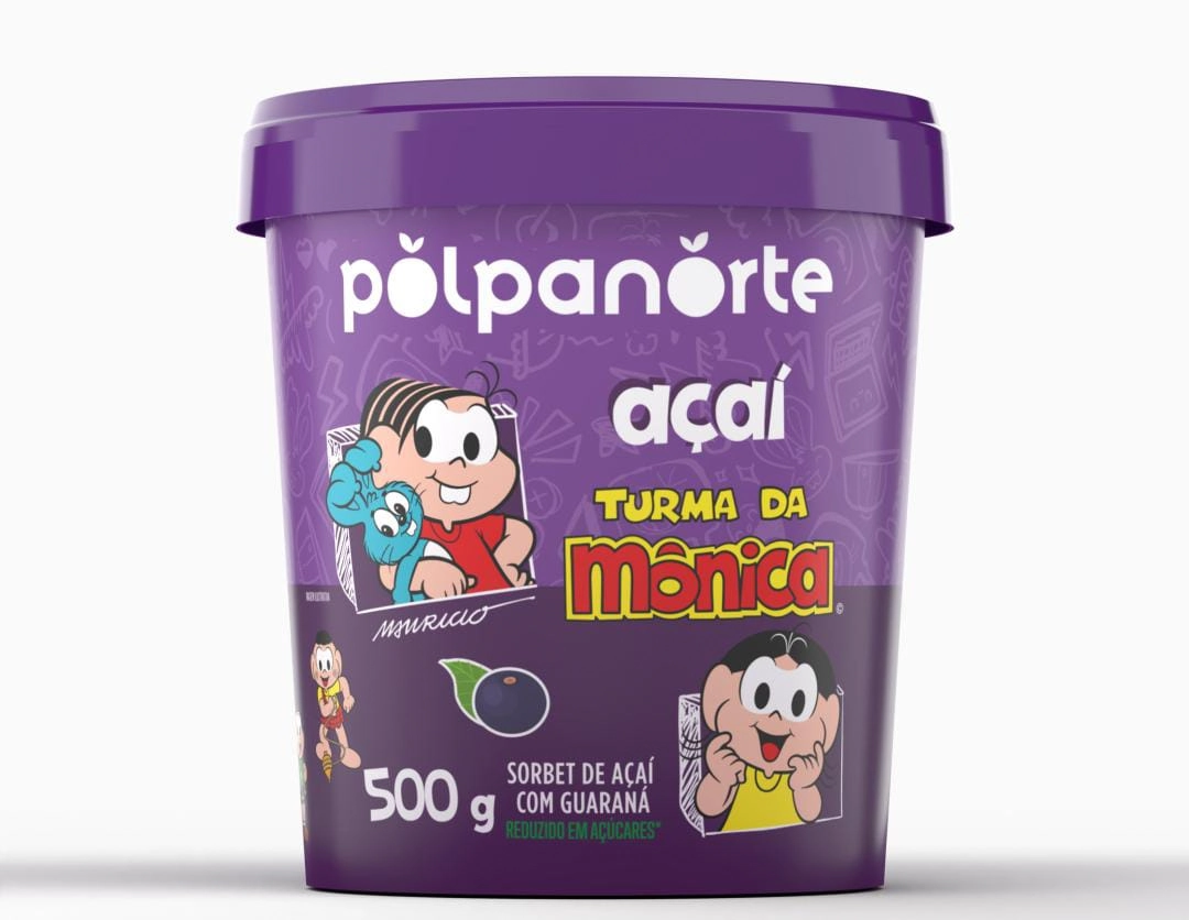 Acai Turma Da Monica Polpanorte Pote 500g
