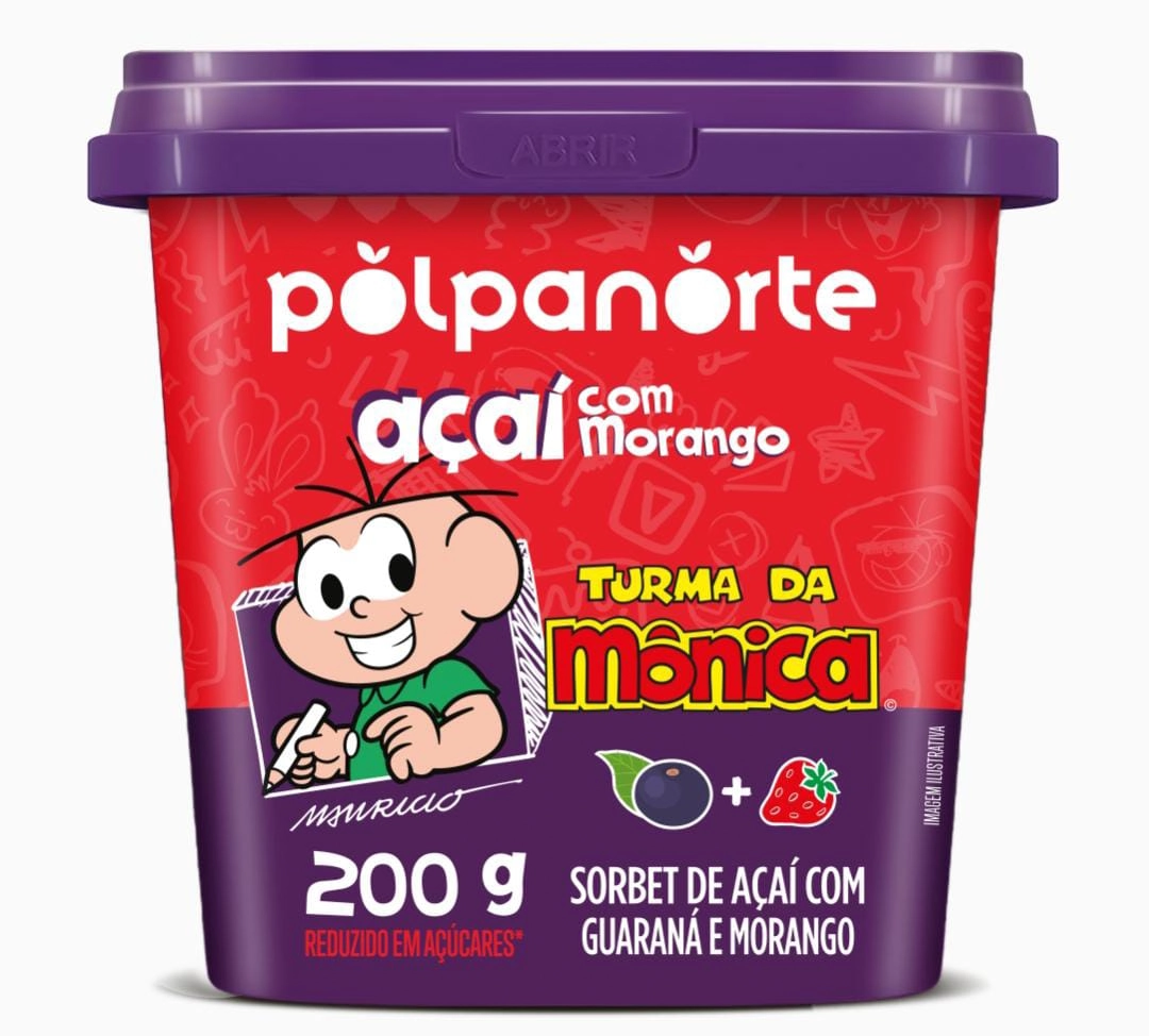Acai Granola Morango Polpanorte Pote 200g