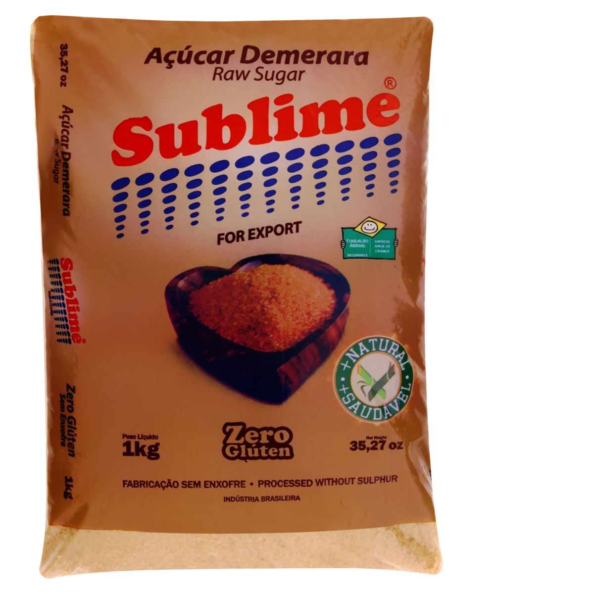 Açúcar Demerara Sublime Pacote 1kg