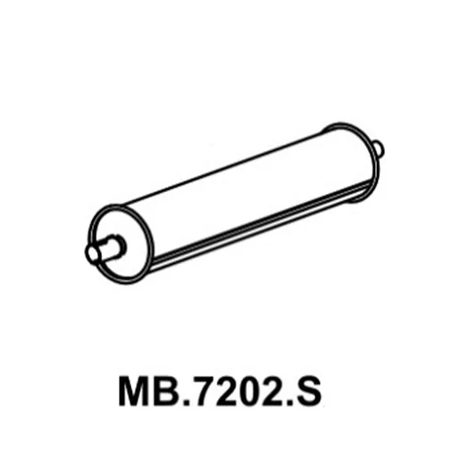 Escapamento Silencioso - MASTRA MB7202S