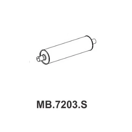 Escapamento Silencioso MERCEDES BENZ 1519/2219 - MASTRA MB7203S