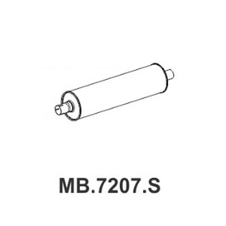 Escapamento Silencioso MERCEDES BENZ 1519/2219 - MASTRA MB7207S