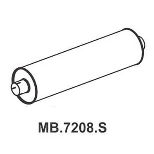 Escapamento Silencioso - MASTRA MB7208S