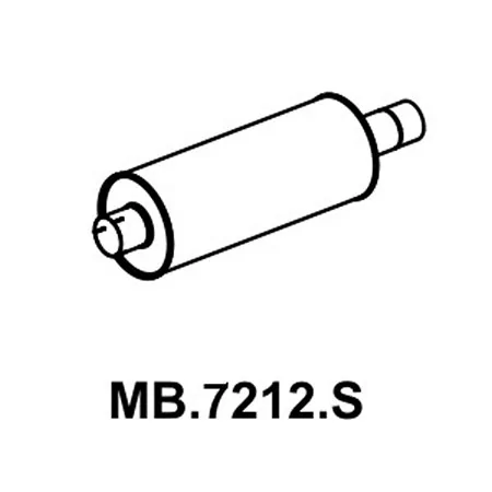 Escapamento Silencioso - MASTRA MB7212S