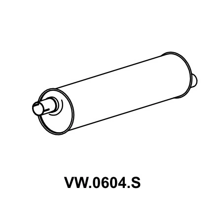 Escapamento Silencioso - MASTRA VW0604S
