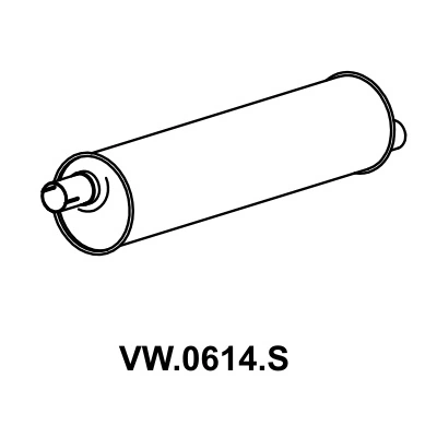 Escapamento Silencioso VOLKSWAGEN 8120/8150 - MASTRA VW0614S