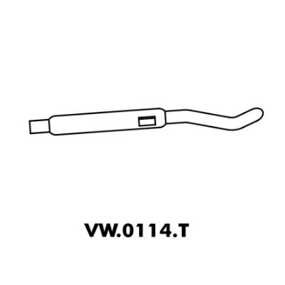 Tubo Bengala Traseiro VOLKSWAGEN BRASILIA - MASTRA VW0114T