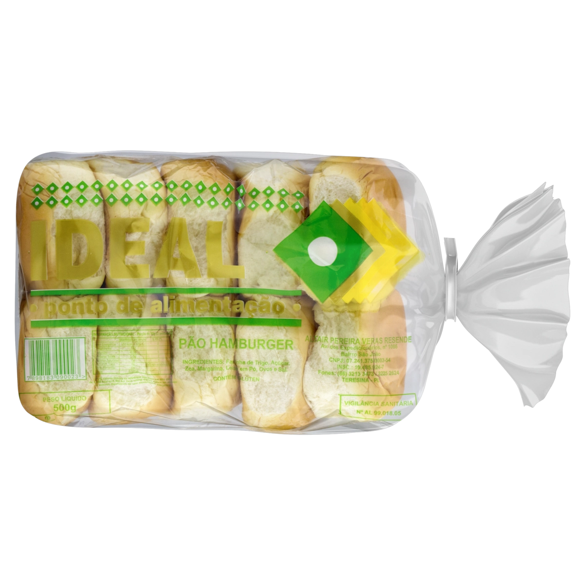 Pão Para Hambúrguer Ideal Pacote 500g