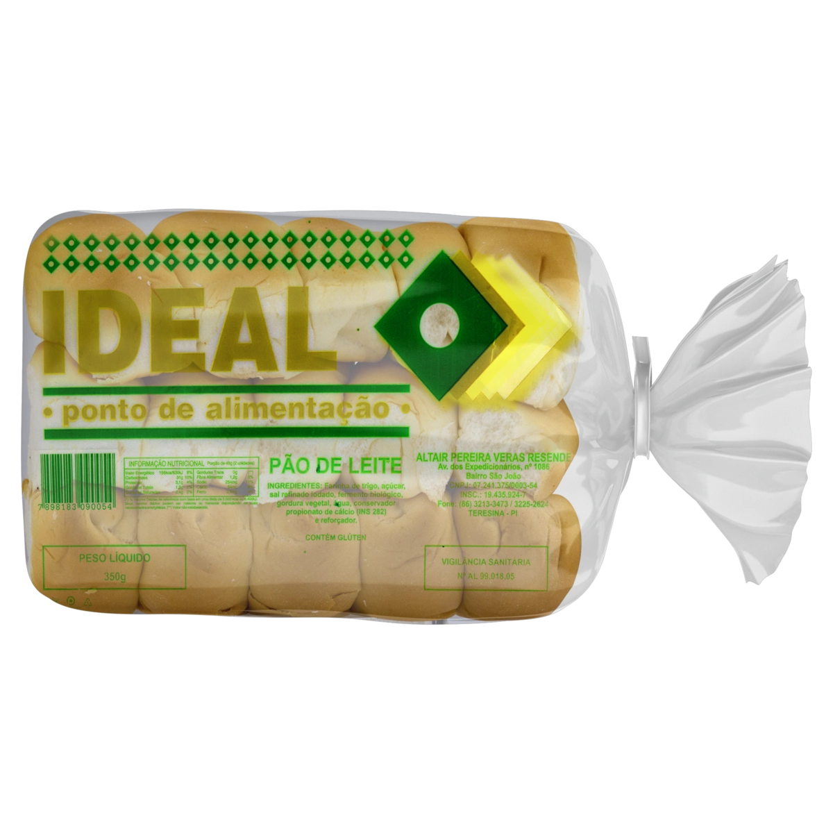 Pão De Leite Ideal Pacote 350g