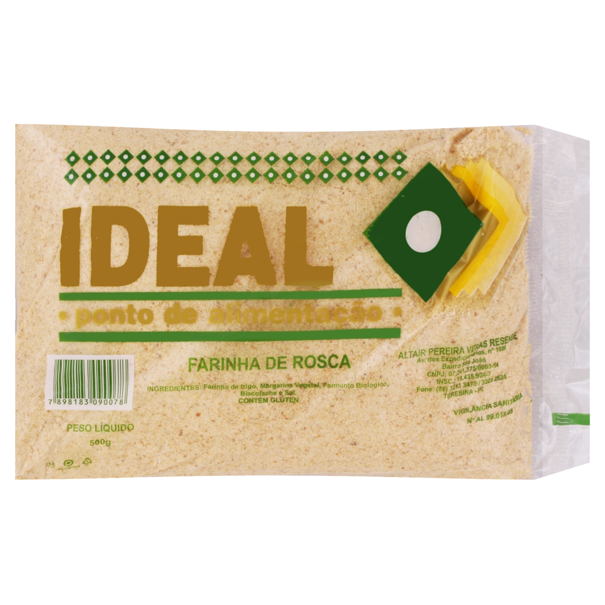 Farinha De Rosca Ideal Pacote 500g