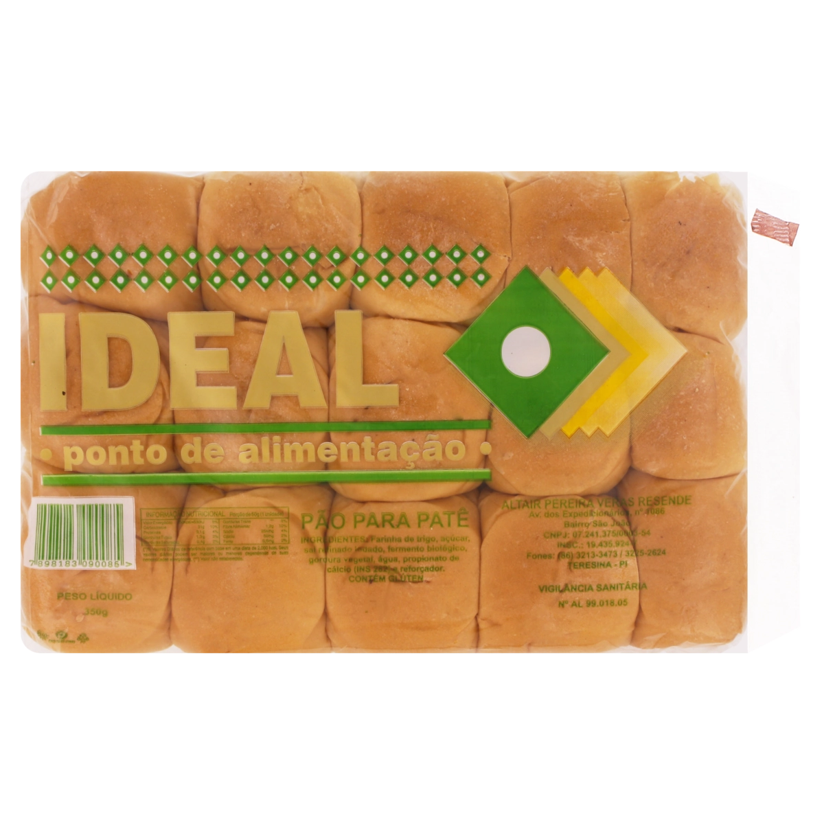 Pão Para Patê Ideal Pacote 350g