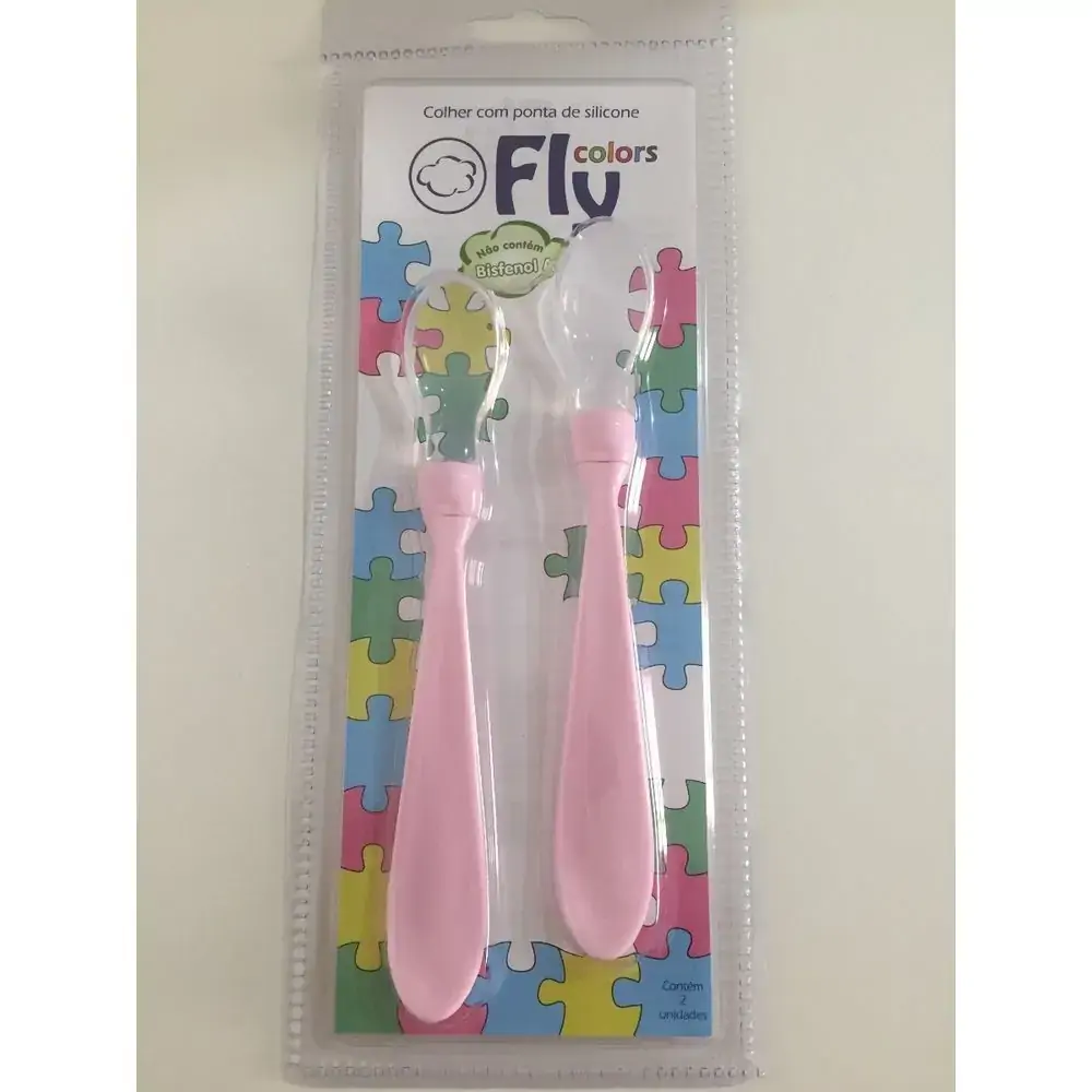 Colher De Silicone Dupla Fly Colors