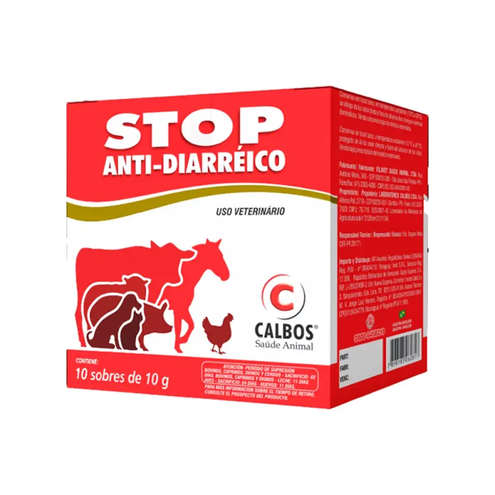 Stop Antidiarreico Cx Com 10 Saches 10g