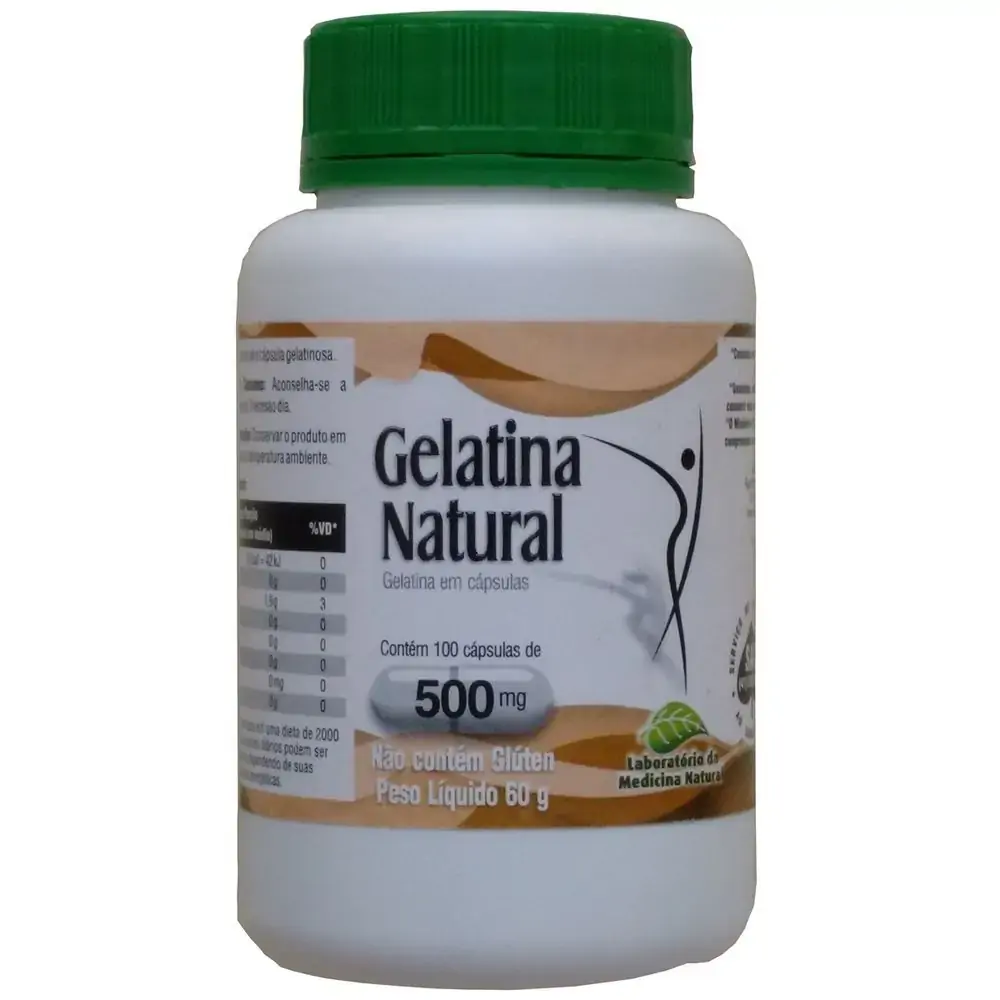 Gelatina Natural 500mg 100cps