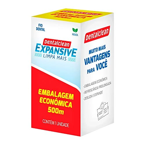 Fio Dental Menta Dentalclean Expansive 500m Embalagem Econômica