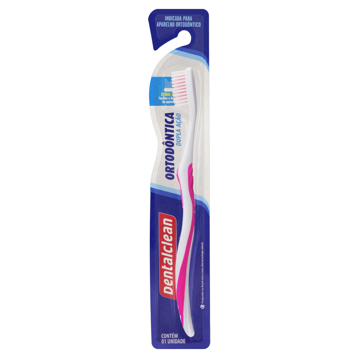 Escova Dental Dupla Ação Ortodôntica Dentalclean