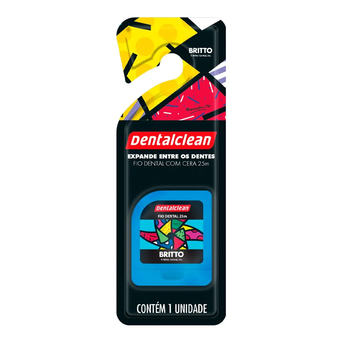 Fio Dental Com Cera Dentalclean Romero Britto 25m