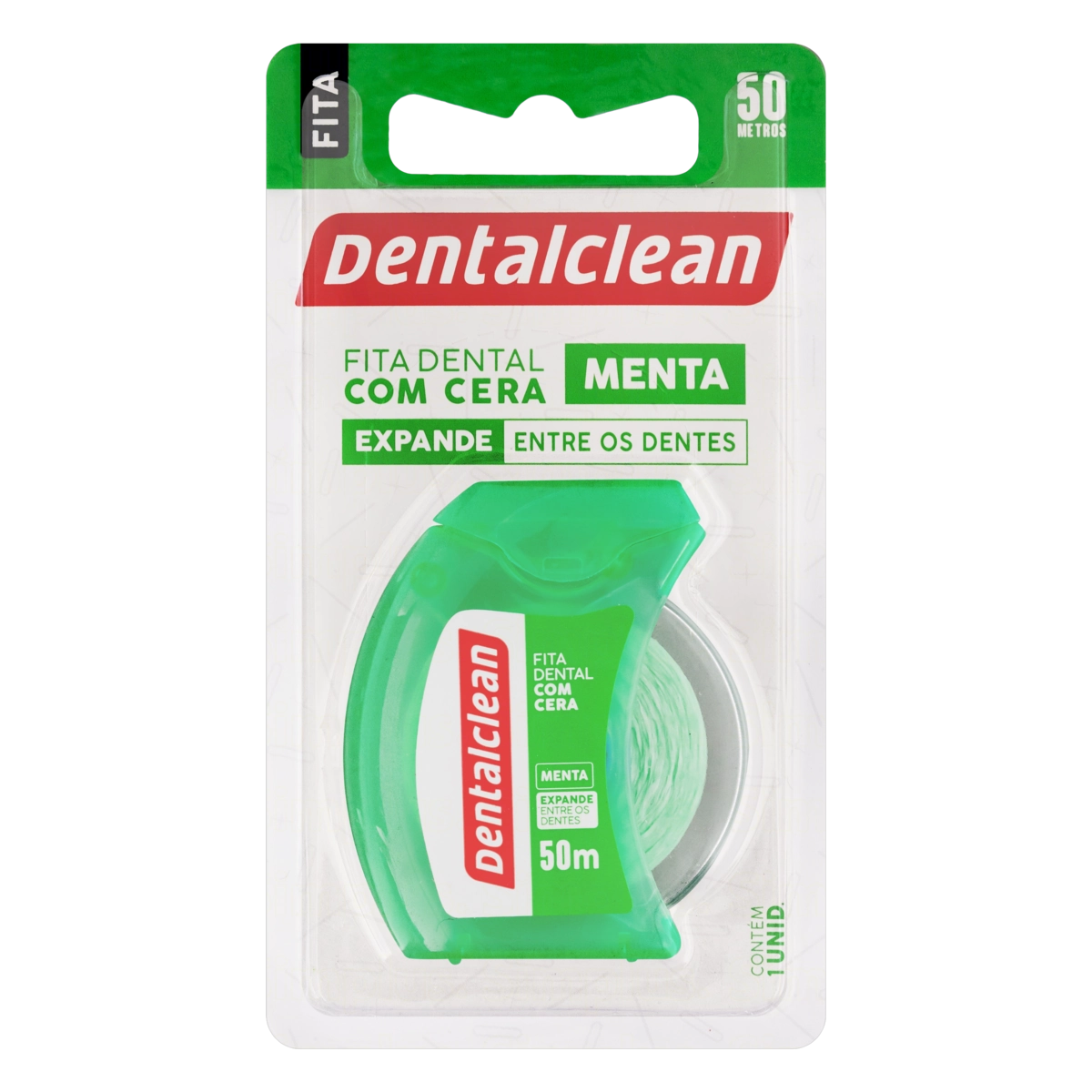 Fita Dental Com Cera Menta Dentalclean 50m