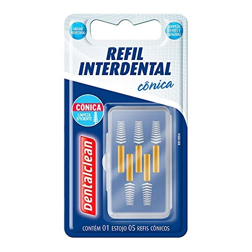 Kit Estojo 5 Refis Para Escova Interdental Cônicos Dentalclean