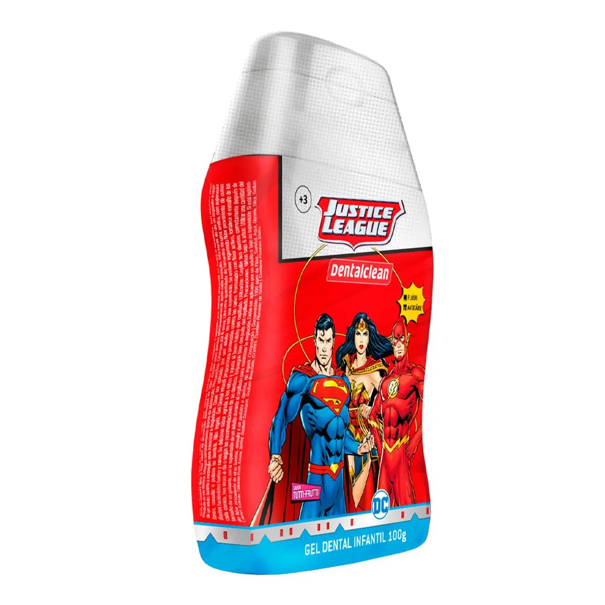 Creme Dental Dentalclean sem Flúor Liga da Justiça 100g
