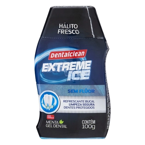 Gel Dental Menta Dentalclean Extreme Ice Frasco 100g