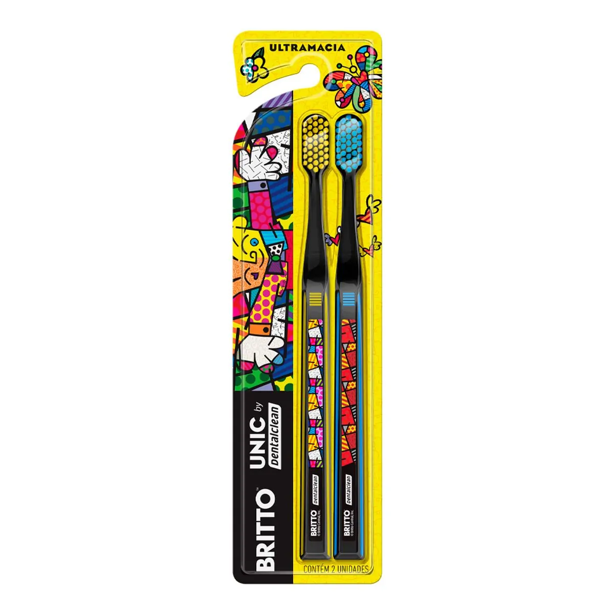 ESCOVA DENTAL DCLEAN ROMERO BRITTO ULTRA MACIA 2 UNIDADES
