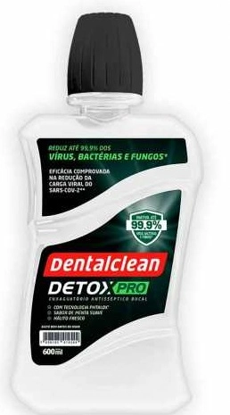 Antisséptico Bucal Dentalclean Detoxpro Antiviral 600ml