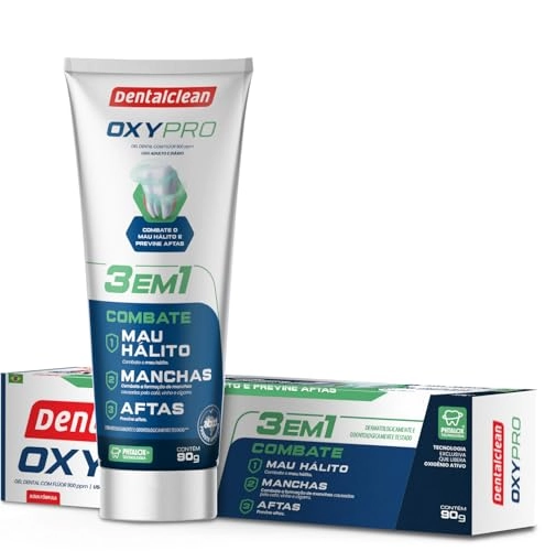 Gel Dental Menta Forte Dentalclean Oxypro Caixa 90g
